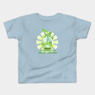 Cool People Care About a Cool Planet Kids T-Shirt